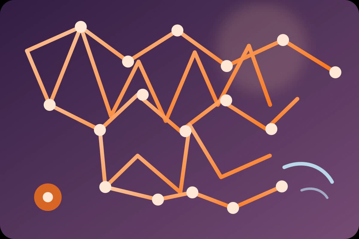 Abstract fibrin network and laboratory result illustration showing clotting, inflammation and sample context.