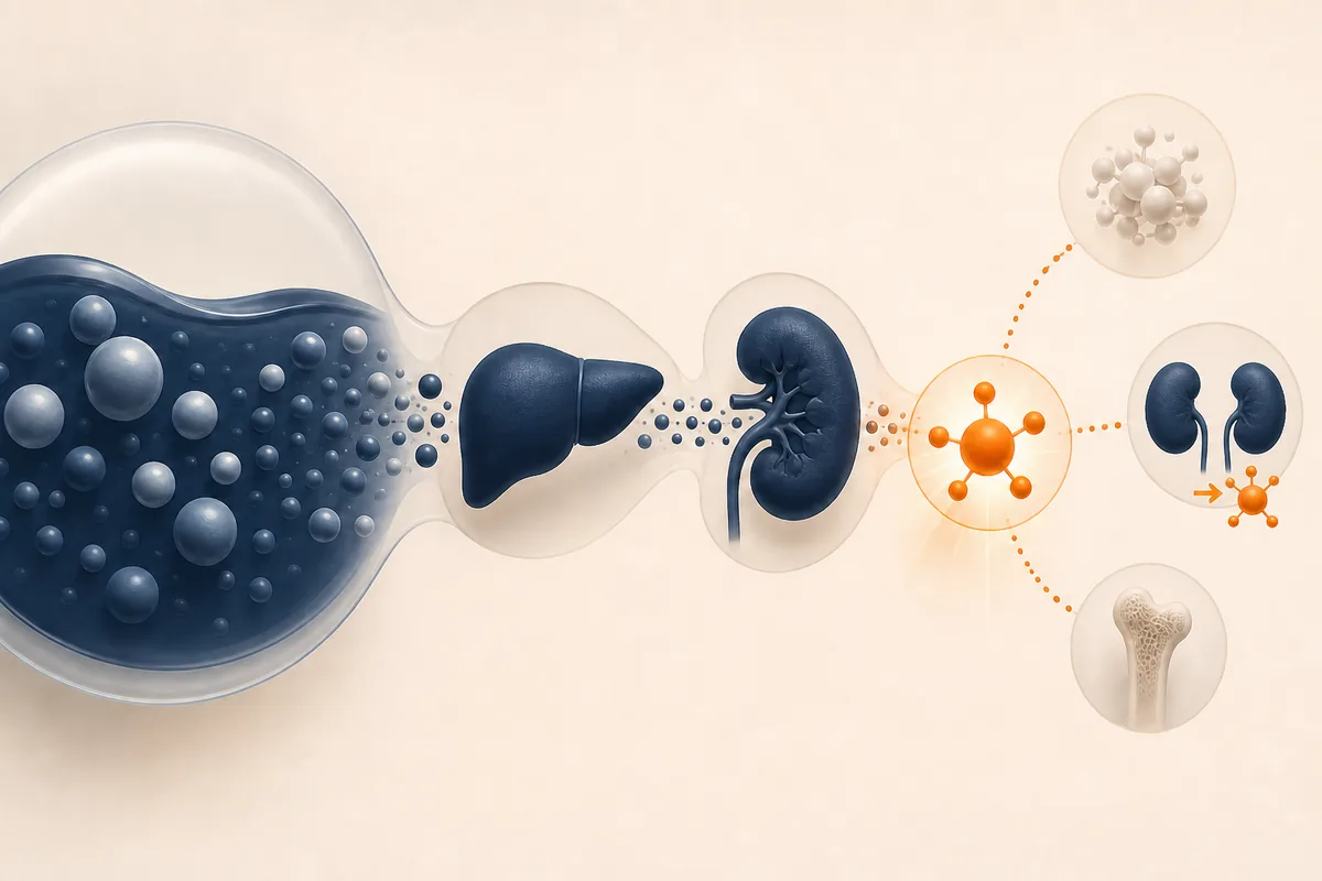 Vitamin D pathway from circulating stores through liver and kidney activation to calcitriol